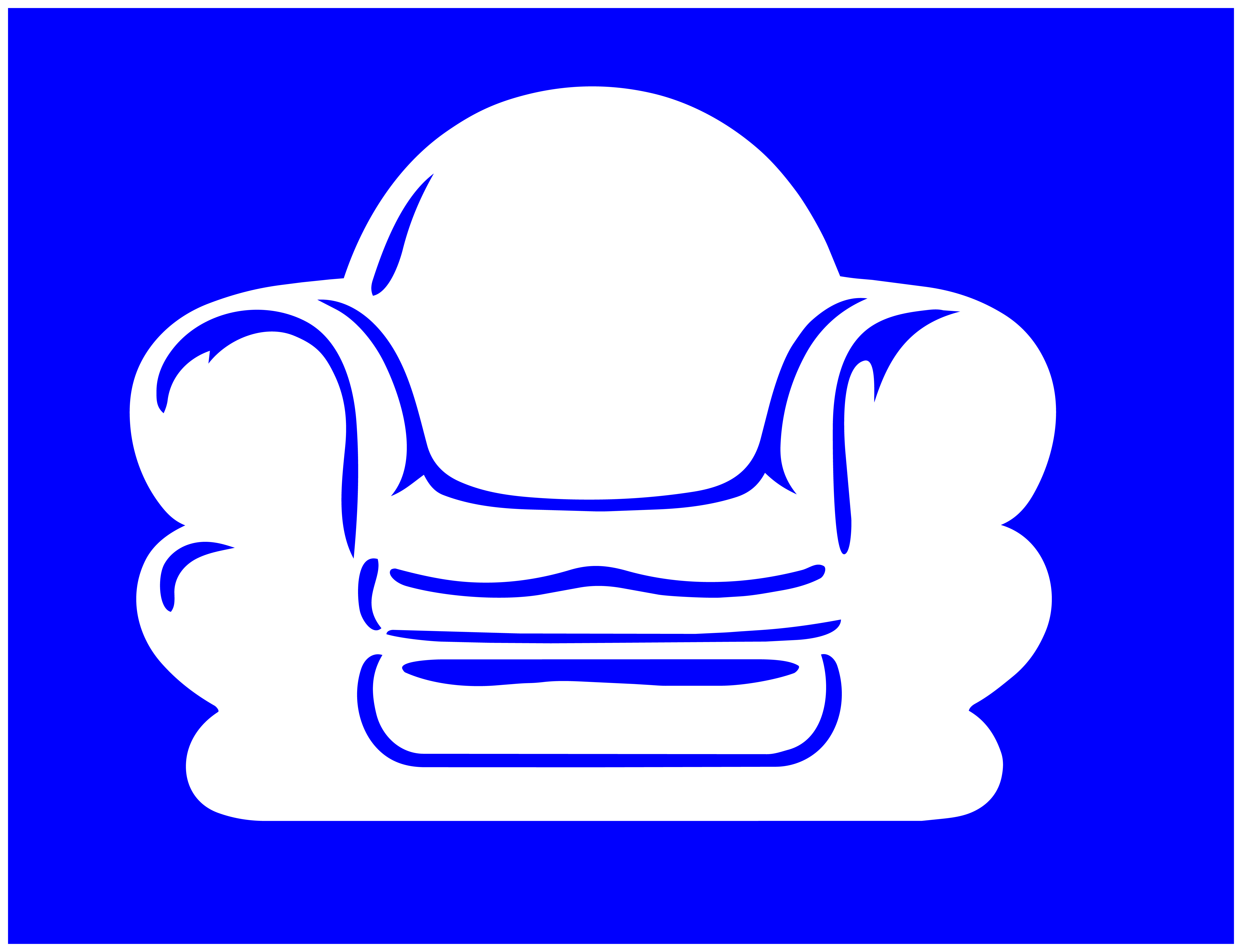 Fauteuil DR — Bleu