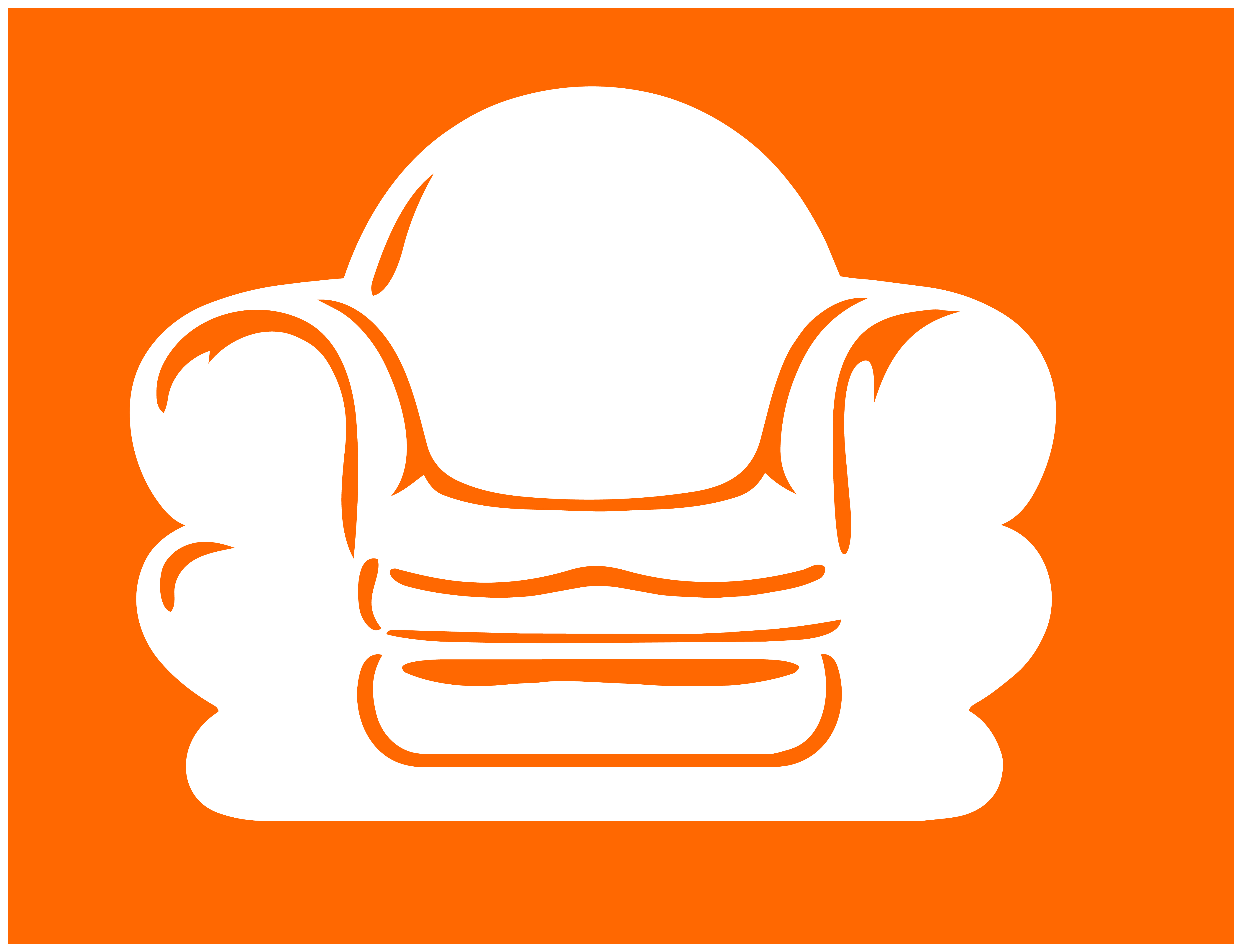 Fauteuil DR — Orange