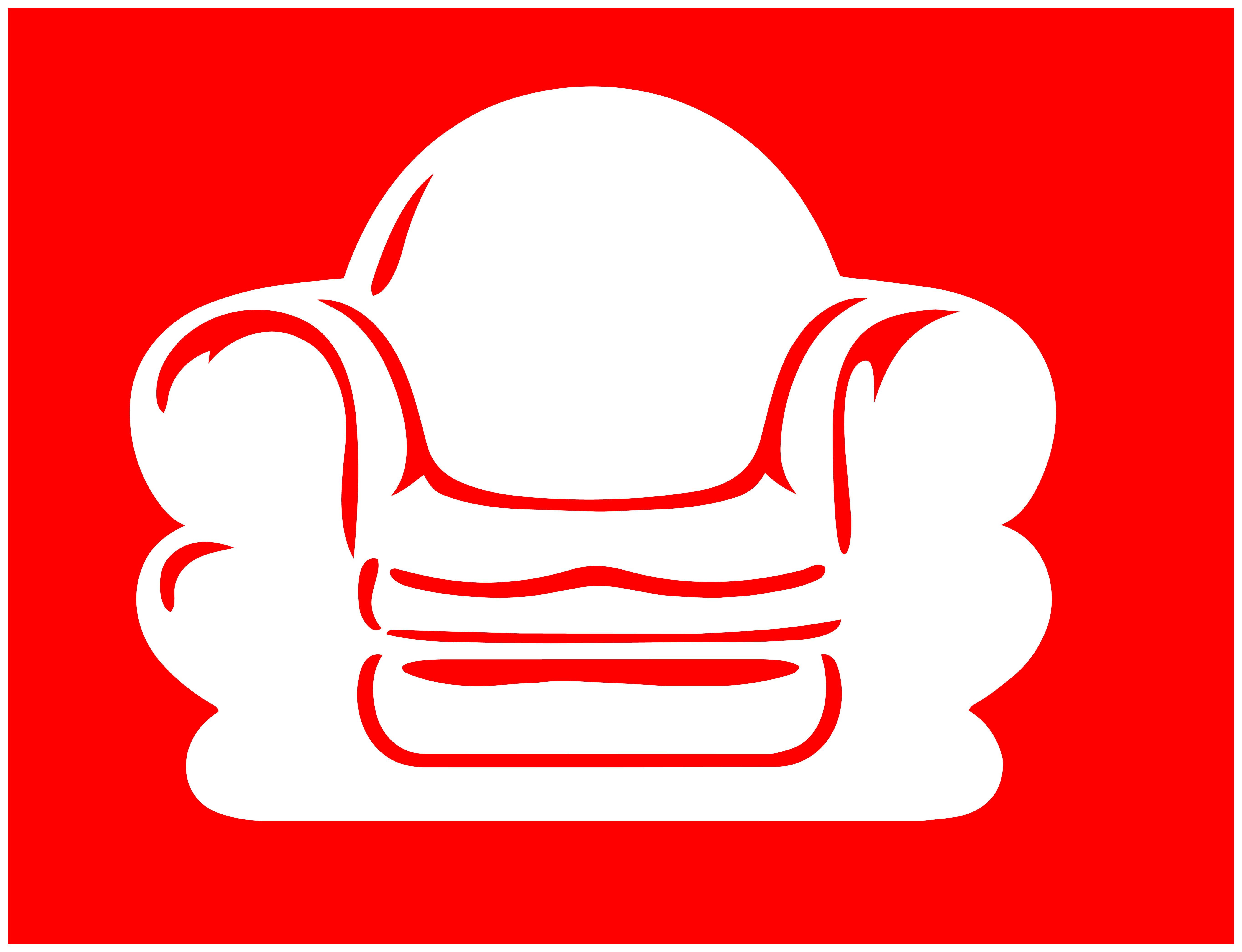 Fauteuil DR — Rouge
